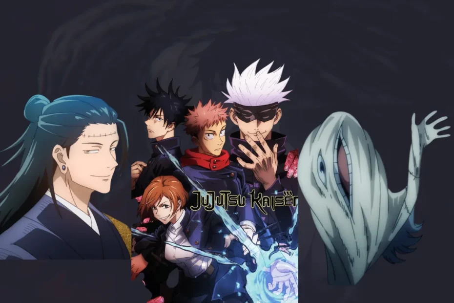 Análise das principais dúvidas da primeira temporada de Jujutsu Kaisen, com montagem dos heróis e dos vilões Kenjaku e Mahito, cujos planos geraram grandes mistérios.