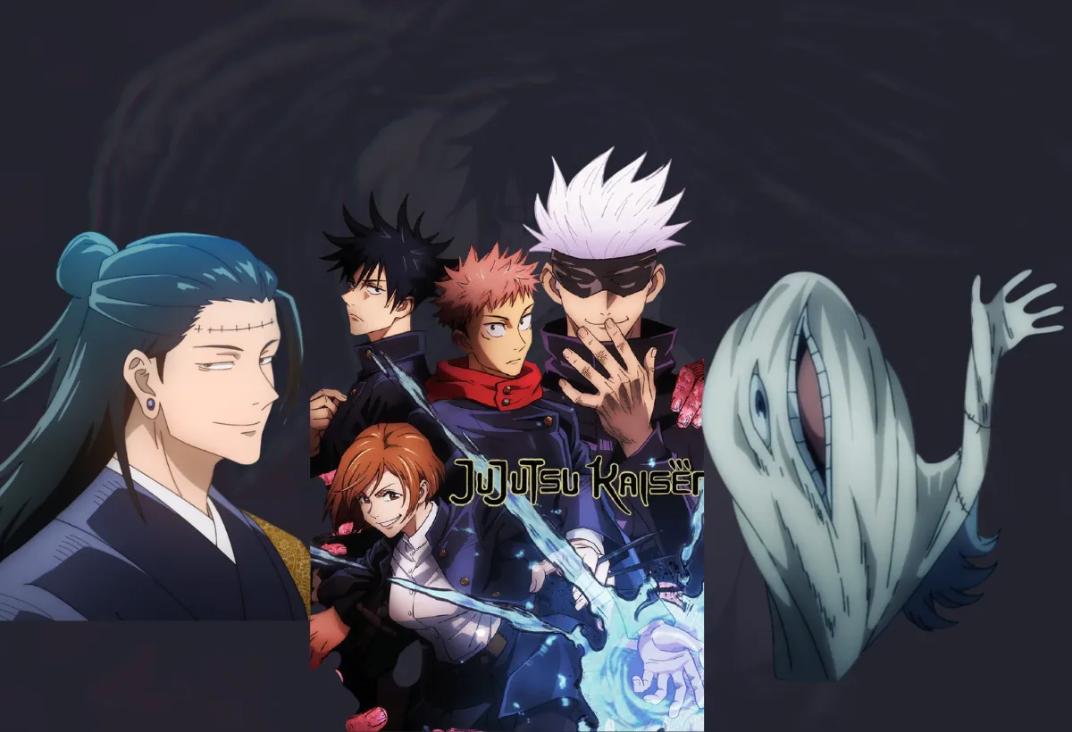 Análise das principais dúvidas da primeira temporada de Jujutsu Kaisen, com montagem dos heróis e dos vilões Kenjaku e Mahito, cujos planos geraram grandes mistérios.