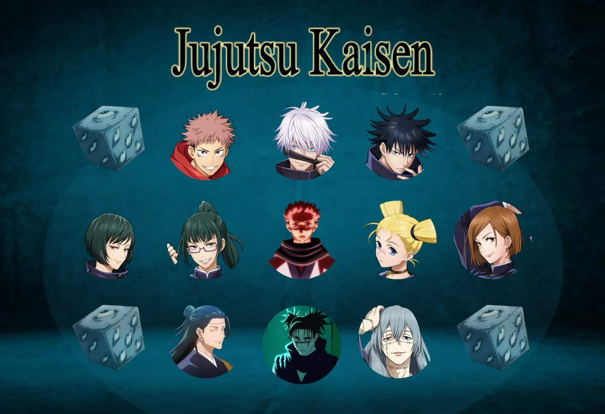 Guia completo do Incidente de Shibuya em Jujutsu Kaisen, com uma montagem dos principais personagens envolvidos no arco, representando a escala e o caos do evento.