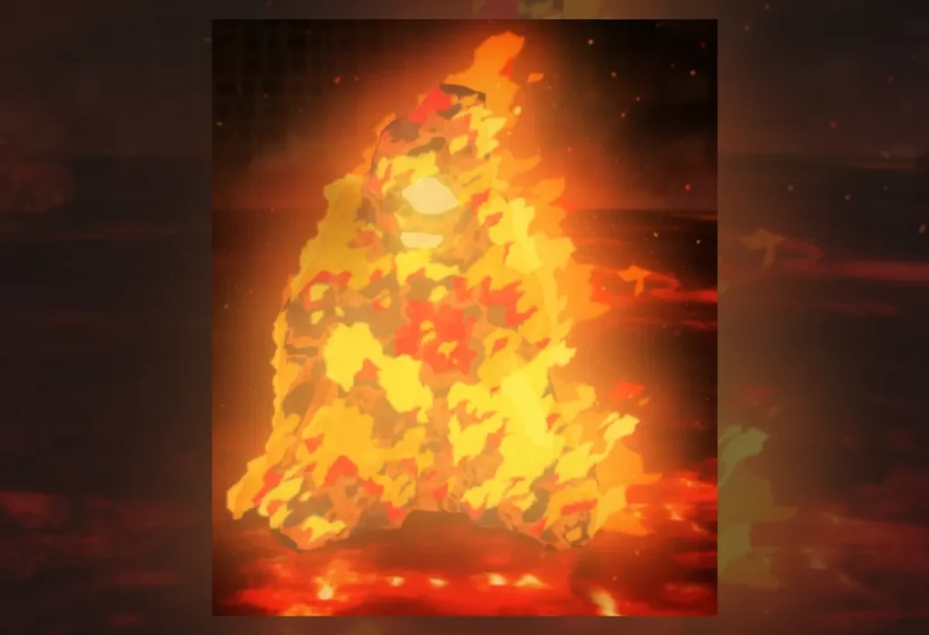 A morte chocante de Jogo, incinerado pela flecha de fogo de Sukuna durante o Incidente de Shibuya, uma cena que demonstra a hierarquia de poder em Jujutsu Kaisen.