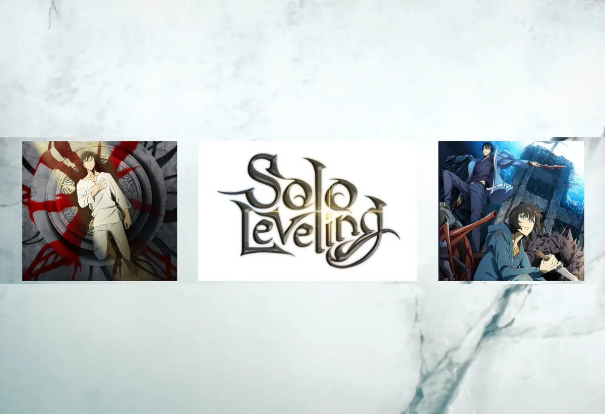 Montagem celebrando o reinado de Solo Leveling no Crunchyroll Anime Awards 2025, com cenas da jornada de Sung Jin-Woo que levaram a série a ganhar 'Anime do Ano'.