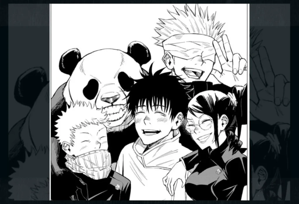 Análise das diferenças no foco dos personagens de Jujutsu Kaisen 0, com Yuta, Maki, Toge e Panda, comparando a abordagem do filme e do mangá.