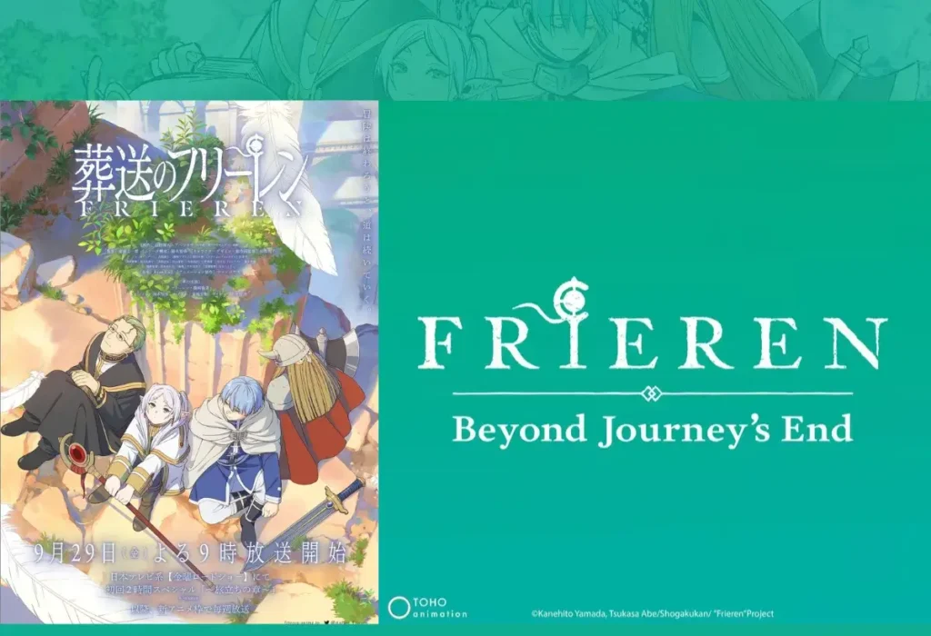 Pôster de Frieren: Beyond Journey's End, tema de uma análise completa sobre a maestria por trás dos prêmios de Melhor Drama e Melhor Direção conquistados no Anime Awards 2025.