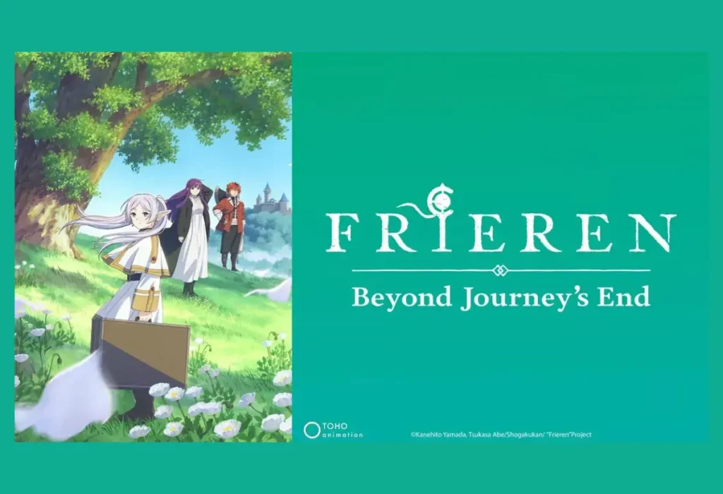 Pôster de Frieren: Beyond Journey's End, uma das principais jóias escondidas do Anime Awards 2025, destacando sua premiada direção de arte e narrativa emocional aclamada pela crítica.