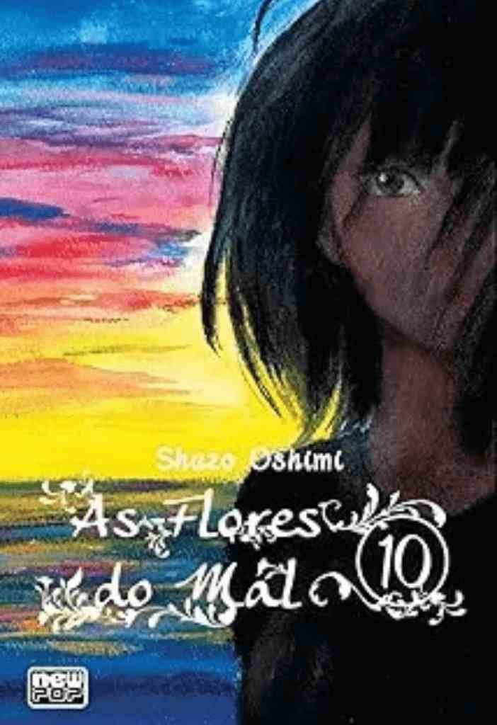 Capa de 'As Flores do Mal #10', um dos destaques dos lançamentos de mangás da NewPOP em abril de 2025.