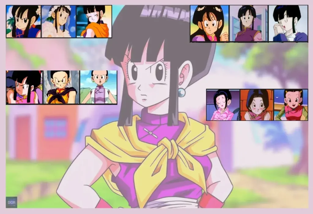 Montagem de Chi-Chi em Dragon Ball Z, mostrando-a em várias fases de sua vida, representando a força de vontade das mais fortes personagens mães dos animes.