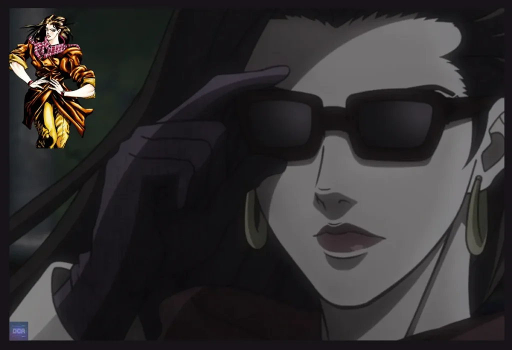 Lisa Lisa, mestra do Hamon em JoJo's Bizarre Adventure, a poderosa e elegante mãe mágica que se sacrifica por seu filho.