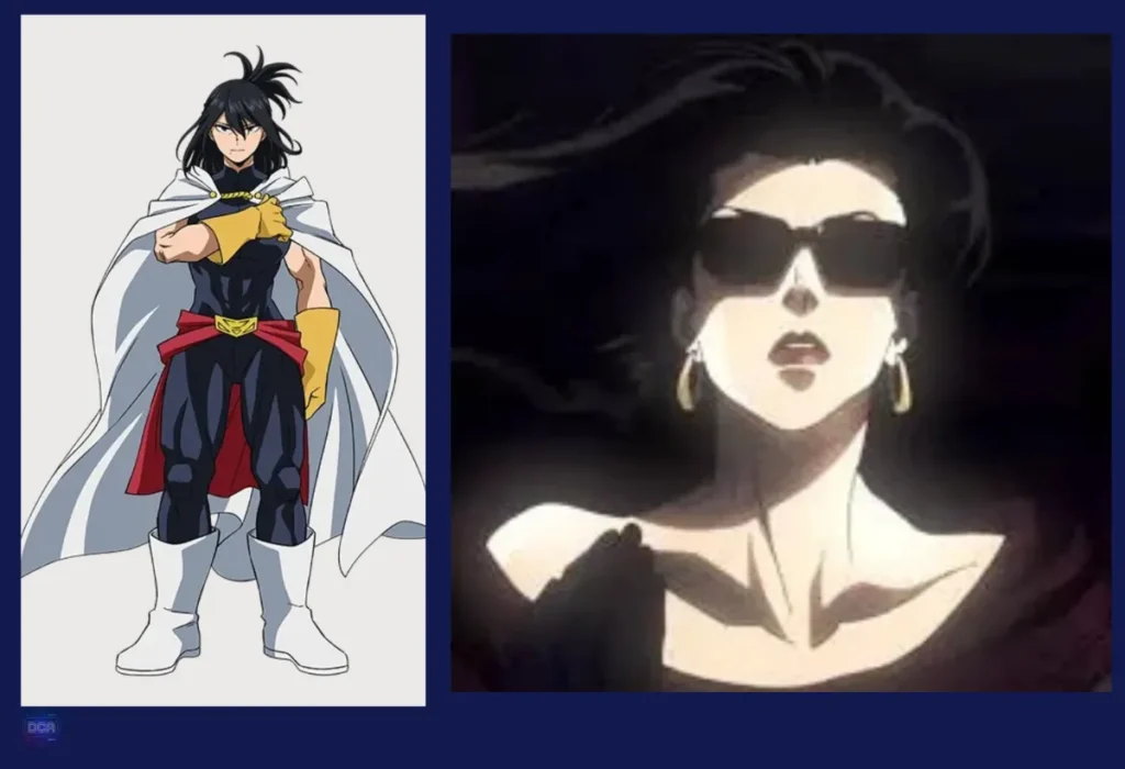 Comparação de Nana Shimura de My Hero Academia e Lisa Lisa de JoJo's Bizarre Adventure, representando a diferença entre uma mãe mágica e uma mãe sobrenatural.