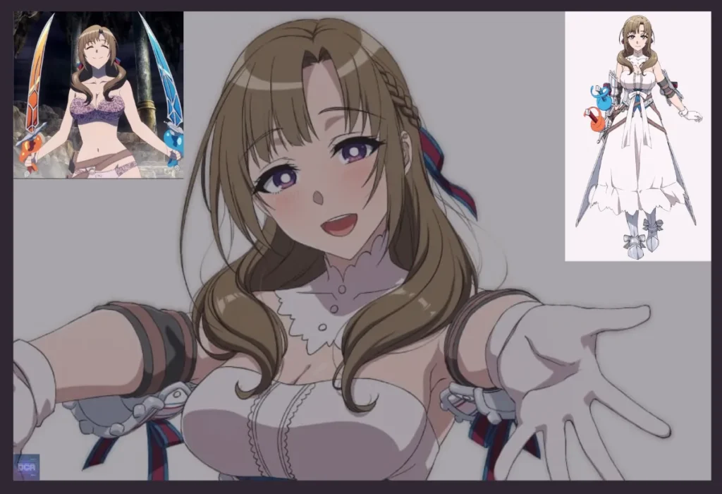 Montagem de Mamako Oosuki, a mãe overpowered de um isekai, representando as mães com poderes especiais.