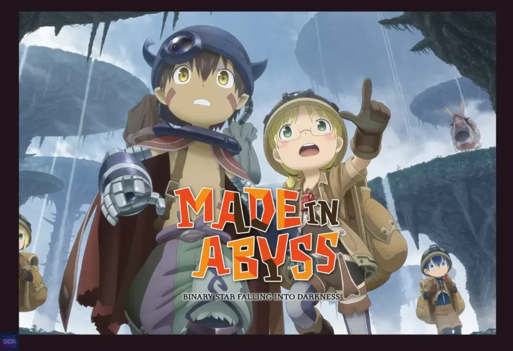 A arte oficial de Made in Abyss Binary Star, um dos piores jogos de animes por sua jogabilidade opressiva que troca a dificuldade por frustração e pune a exploração do jogador.