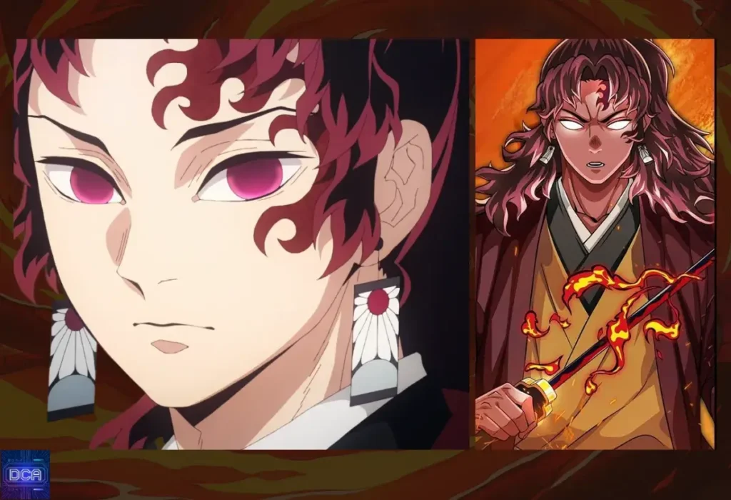 Montagem de Yoriichi Tsugikuni, o lendário criador da Respiração do Sol, cuja técnica foi secretamente preservada por séculos como a Hinokami Kagura, a dança da família Kamado.