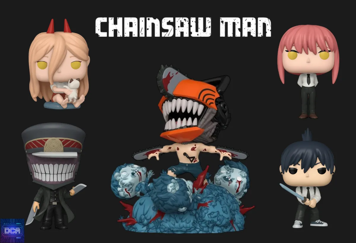 Review Funko Pops de Chainsaw Man: Os 10 Melhores Para Sua Coleção (Análise) 37 Montagem com os melhores Funko Pops de Chainsaw Man, incluindo Denji, Power e Makima, ilustrando o review que analisa o top 10 da coleção.