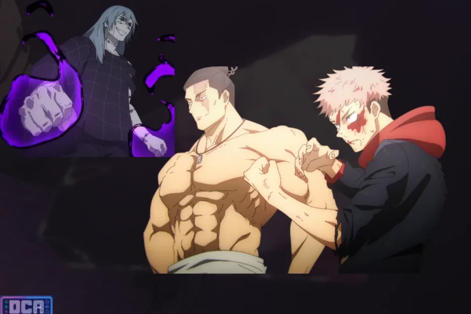 Análise: A Evolução dos Domínios no Arco de Shibuya (Mahito vs. Todo e Itadori) 23 Montagem com Mahito, Aoi Todo e Yuji Itadori, ilustrando a análise sobre a evolução dos domínios no Arco de Shibuya e como a luta redefiniu as regras do Ryoiki Tenkai.