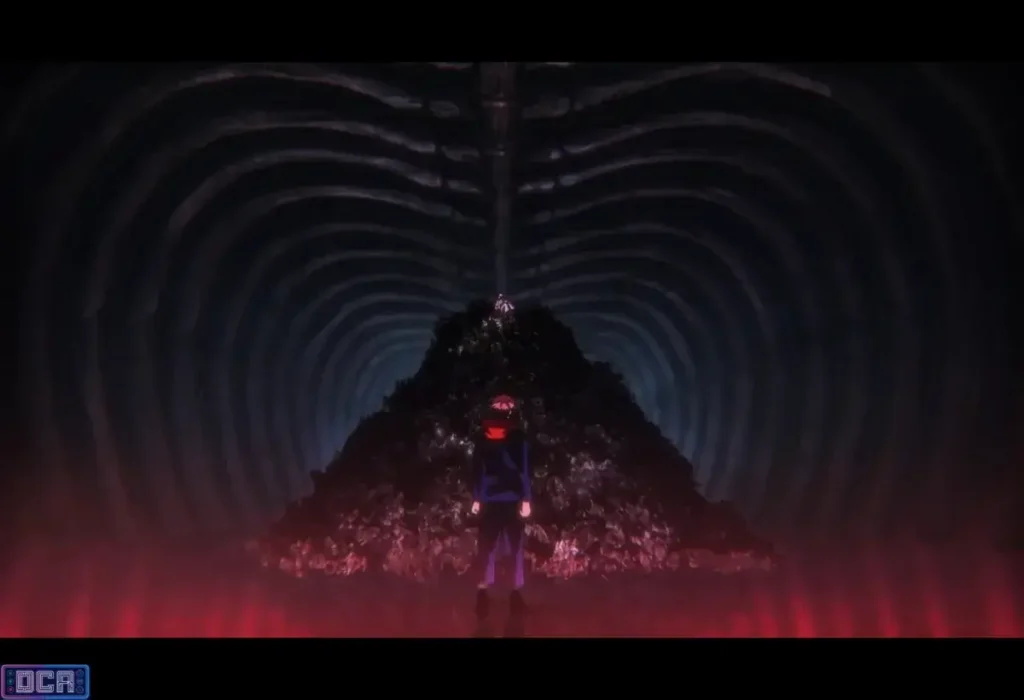 Santuário Malevolente: A Expansão de Domínio de Sukuna Explicada (Mangá) 4 Sukuna em meio a uma pilha de corpos, ilustrando o poder de destruição e controle de sua Expansão de Domínio de Sukuna (Santuário Malevolente) durante o massacre em Shibuya.