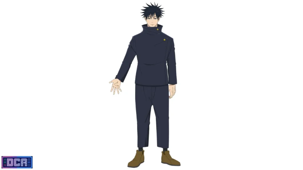Guia de Personagens da Terceira Temporada: Os Jogadores do Jogo do Abate (2026) 3 Megumi Fushiguro em pé com seu uniforme de feiticeiro, protagonista de Jujutsu Kaisen na 3ª temporada (Arco Jogo do Abate).