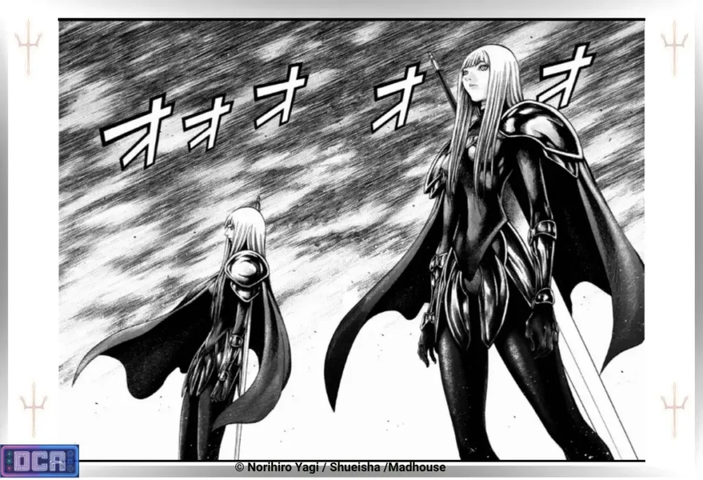 A Biologia Macabra de Claymore: A Verdade sobre os Yomas e o Pesadelo do Despertar 3 As imponentes e inexpressivas gêmeas Alicia e Beth aguardam ordens sob trajes negros. Elas representam a mais fria e cruel obra da biologia macabra de Claymore: o Vínculo de Almas, onde uma irmã abraça a monstruosidade da matança enquanto a outra ancora sua sanidade despedaçada.